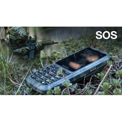 Evolveo - StrongPhone Z6, vodotěsný Dual SIM telefon, lovecká kamufláž