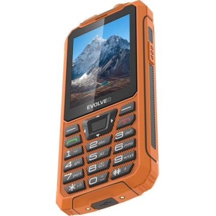 Evolveo - StrongPhone Z6, vodotěsný Dual SIM telefon oranžová