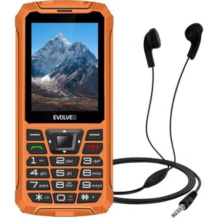Evolveo - StrongPhone Z6, vodotěsný Dual SIM telefon, oranžový