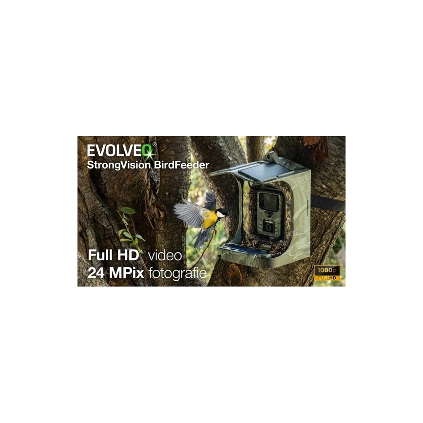 Evolveo - StrongVision BirdFeeder - chytré krmítko pro ptáky s kamerou