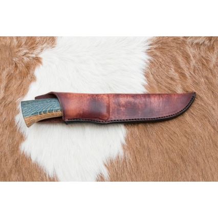 Exkluzivní damaškový nůž 12,7 cm dub/eben