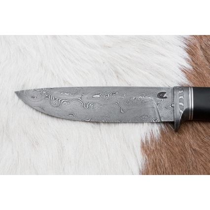 Exkluzivní damaškový nůž 12,7 cm dub/eben