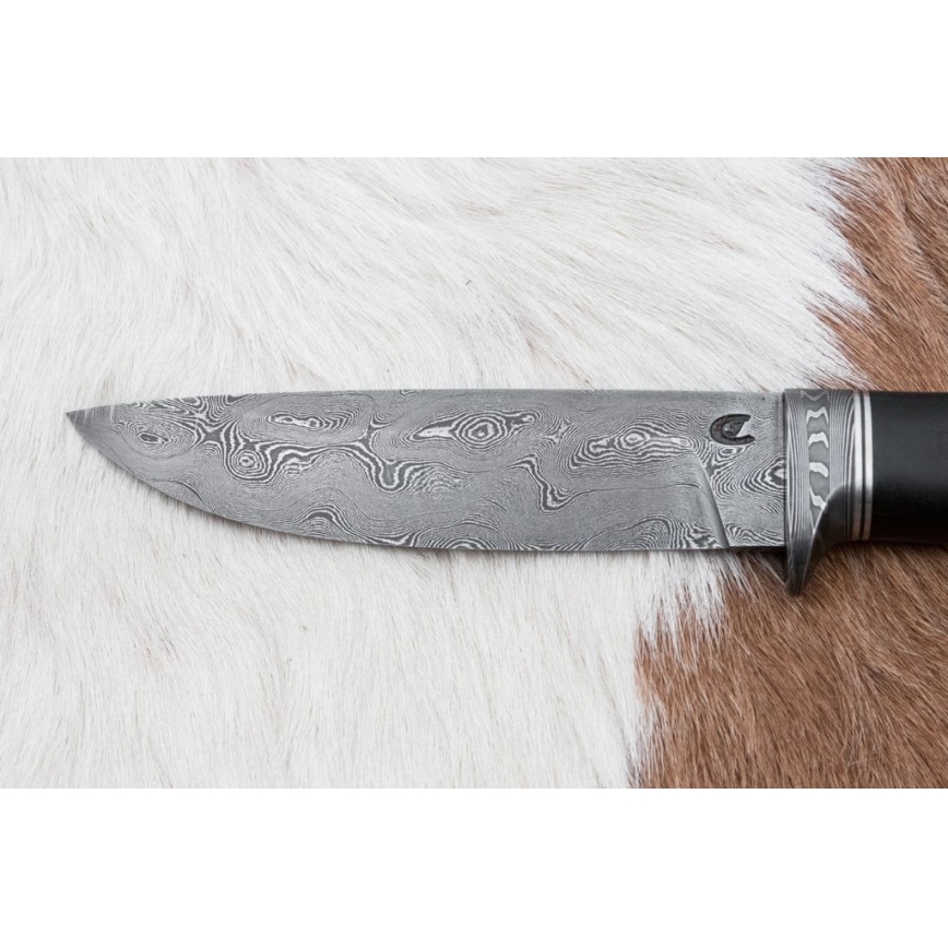 Exkluzivní damaškový nůž 12,7 cm dub/eben