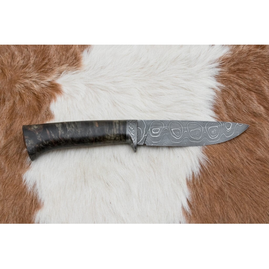 Exkluzivní damaškový nůž 12,7 cm javor/achát
