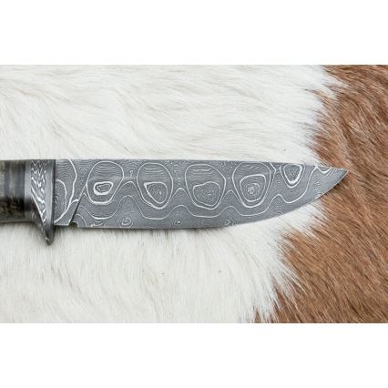 Exkluzivní damaškový nůž 12,7 cm javor/achát