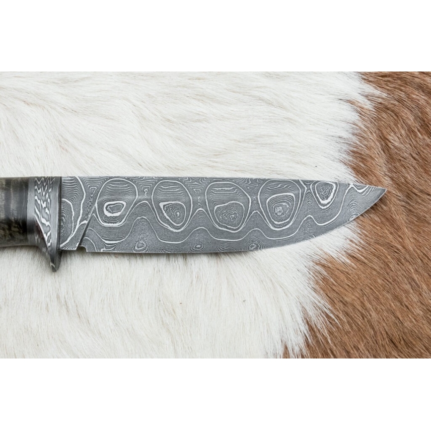 Exkluzivní damaškový nůž 12,7 cm javor/achát