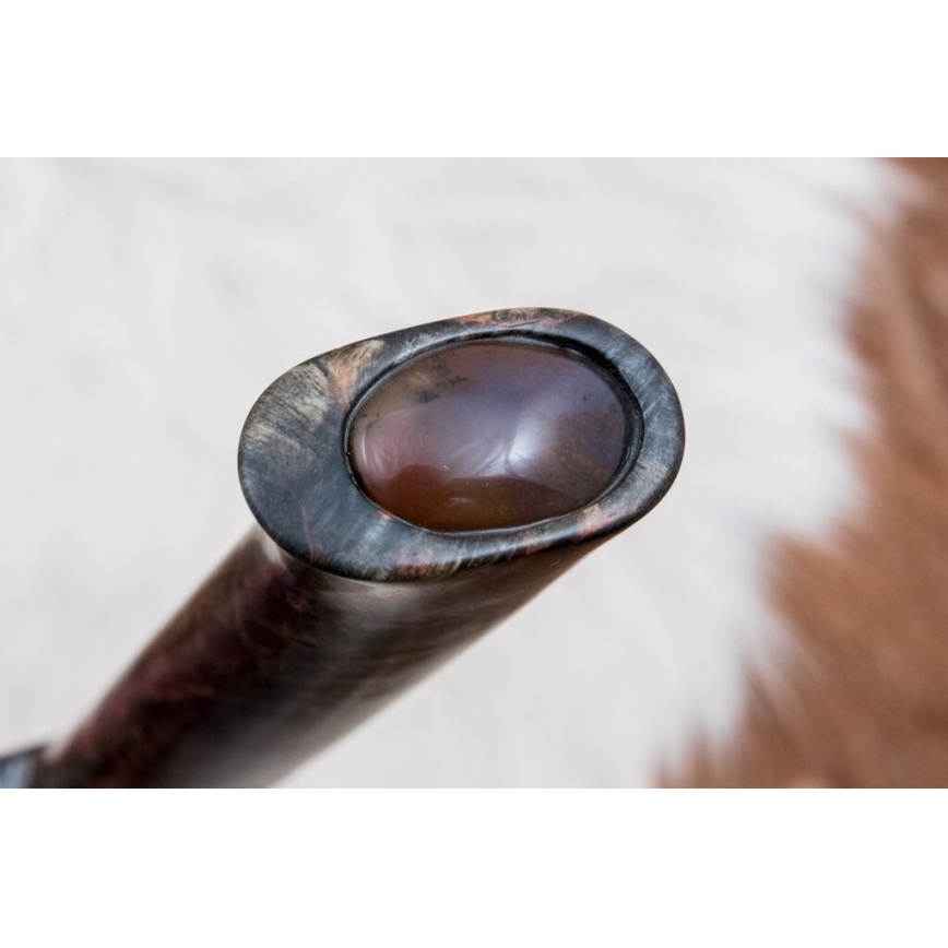 Exkluzivní damaškový nůž 12,7 cm javor/achát