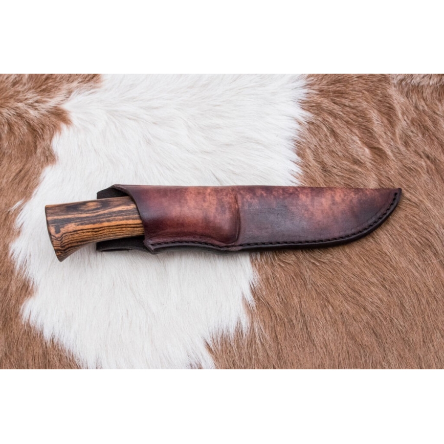 Exkluzivní damaškový nůž 12 cm bocote/eben