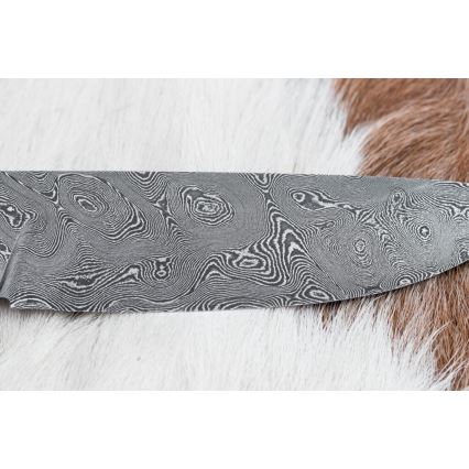 Exkluzivní damaškový nůž 12 cm bocote/eben