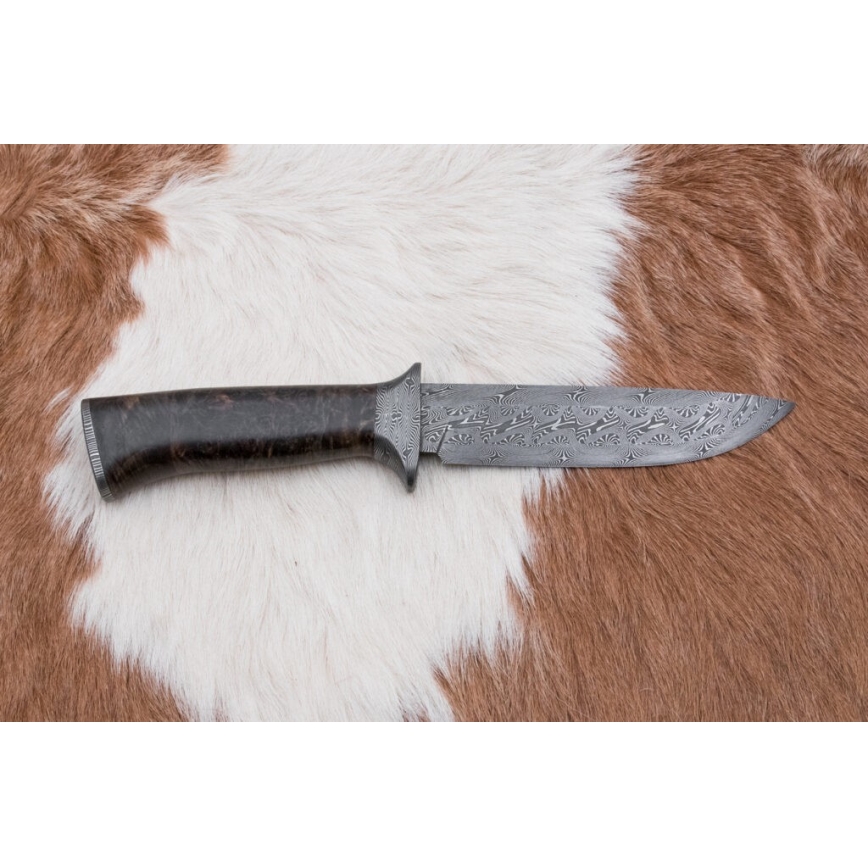 Exkluzivní damaškový nůž 13,8 cm javor