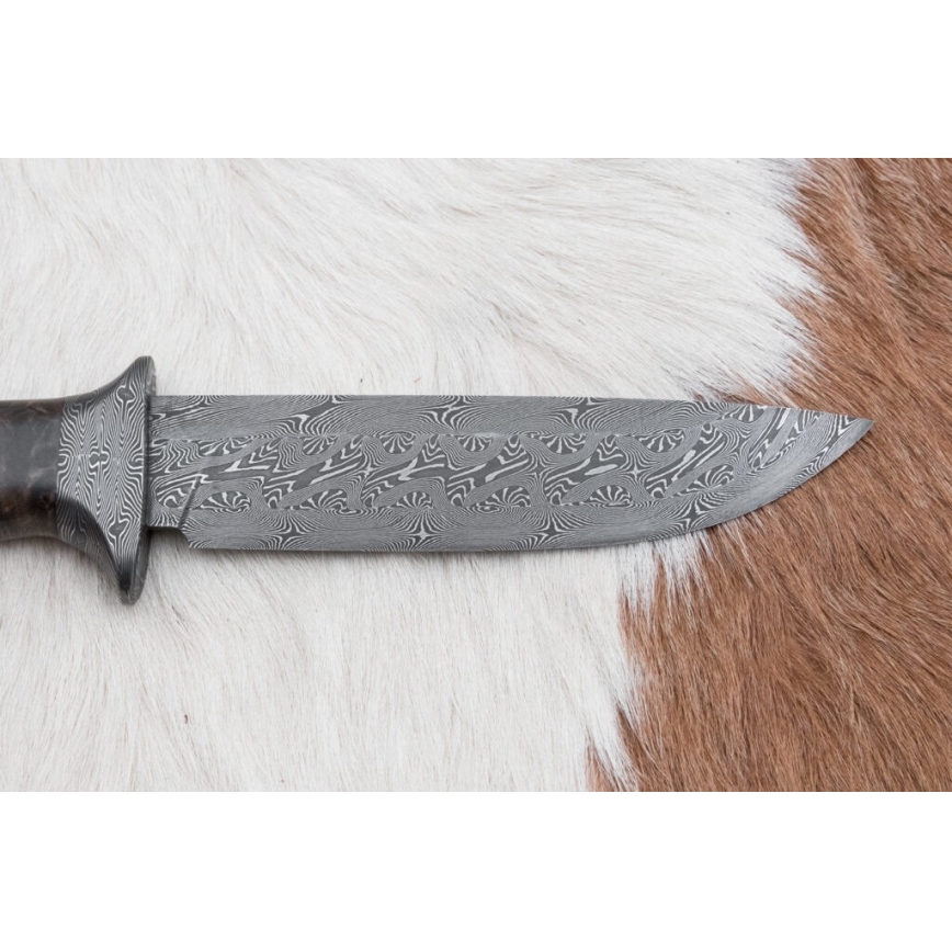 Exkluzivní damaškový nůž 13,8 cm javor