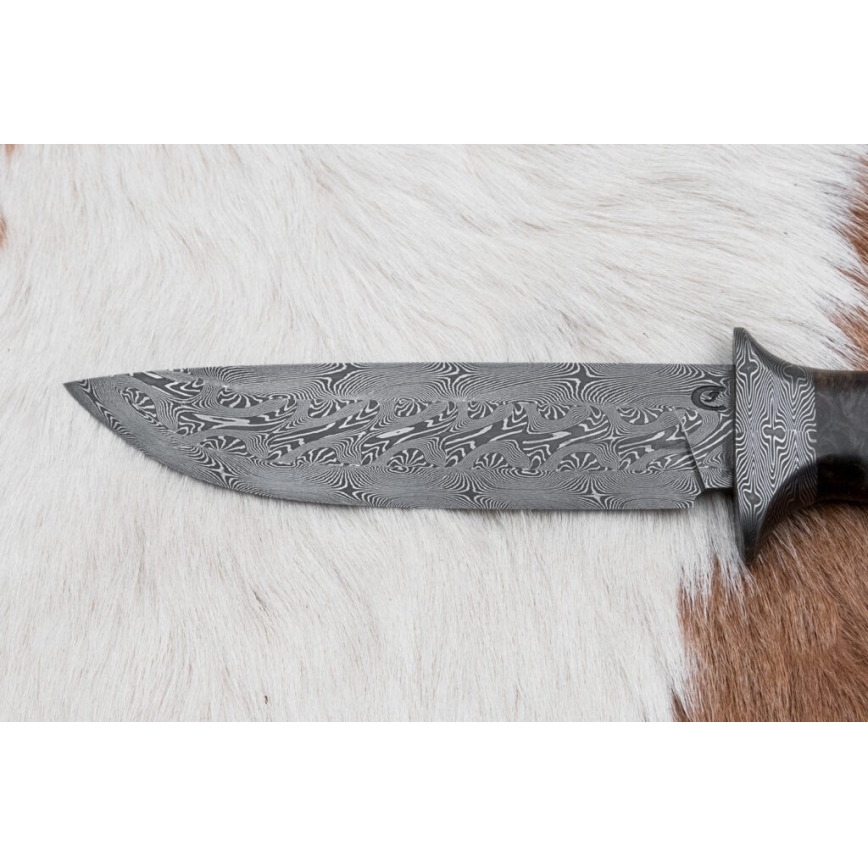 Exkluzivní damaškový nůž 13,8 cm javor