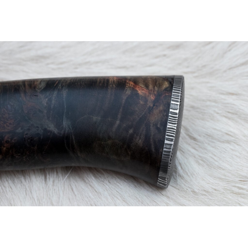 Exkluzivní damaškový nůž 13,8 cm javor