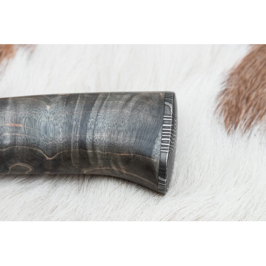 Exkluzivní damaškový nůž 14 cm jasan