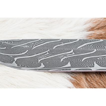 Exkluzivní damaškový nůž 15 cm mamutí kel