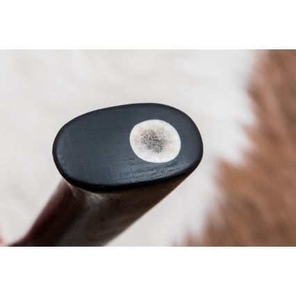 Exkluzivní damaškový nůž 8,6 cm dub/velbloudí kost