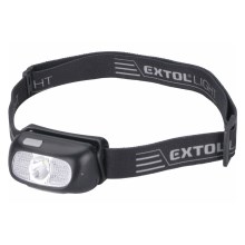 Extol - LED Čelovka LED/5W/1000 mAh/3,7V IPX5 černá