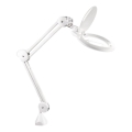 Extol - LED Stmívatelná stolní lampa s lupou LED/10W/230V bílá