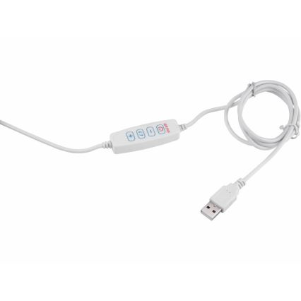 Extol - LED Stmívatelná stolní lampa s lupou LED/8W/5V 2900/4500/7500K bílá