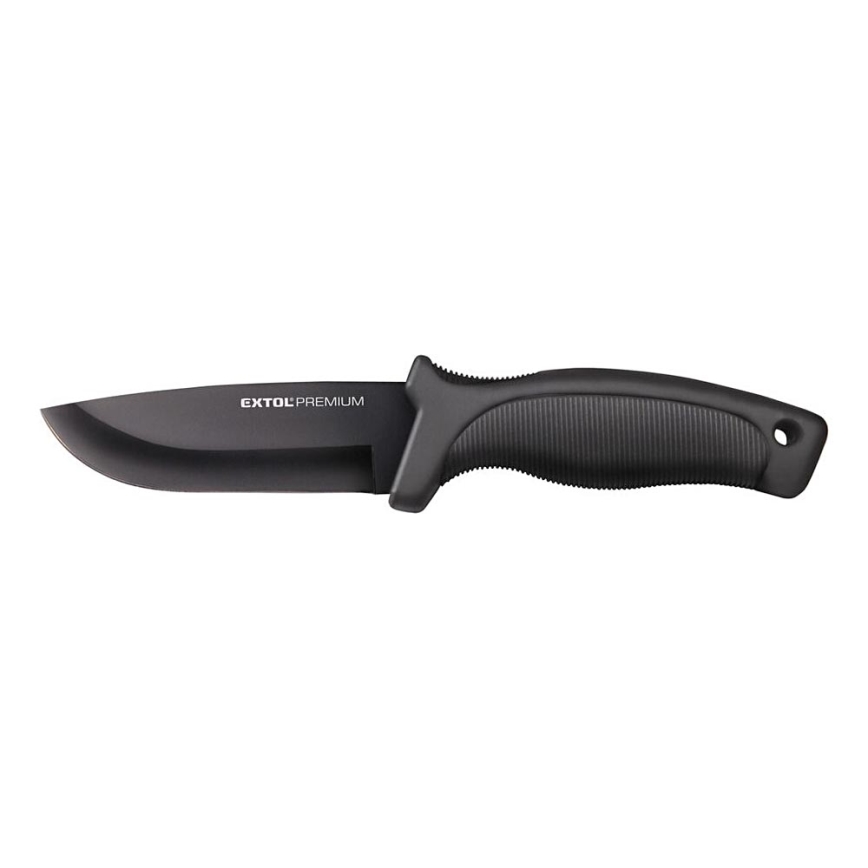 Extol Premium - Lovecký nůž černá/nerez 11 cm