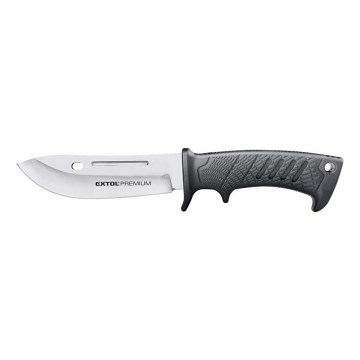 Extol Premium - Lovecký nůž černá/nerez 14,5 cm