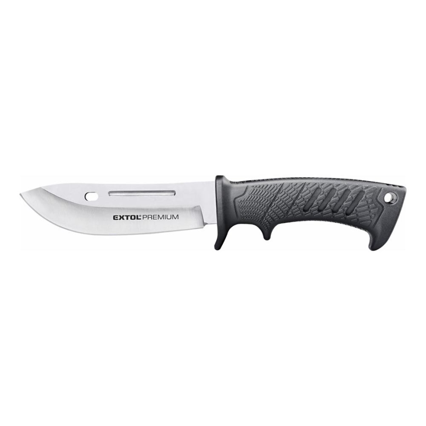 Extol Premium - Lovecký nůž černá/nerez 14,5 cm