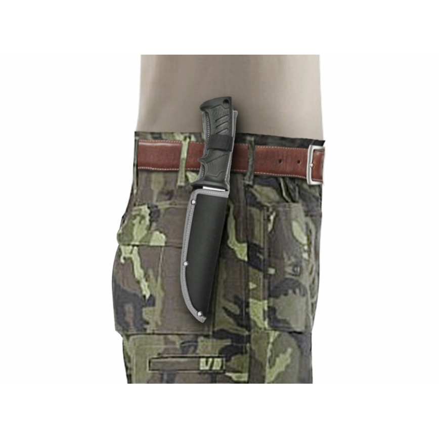 Extol Premium - Lovecký nůž černá/nerez 14,5 cm