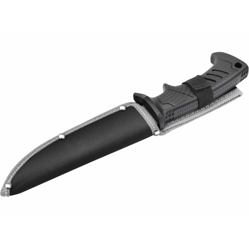 Extol Premium - Lovecký nůž černá/nerez 14,5 cm