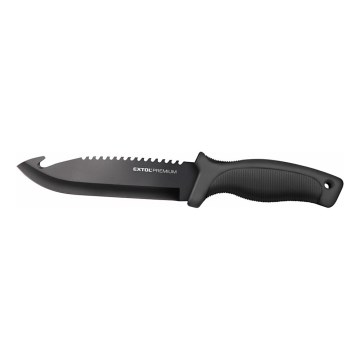 Extol Premium - Lovecký nůž černá/nerez 15 cm