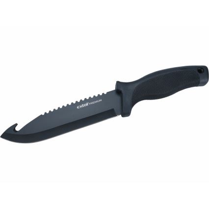 Extol Premium - Lovecký nůž černá/nerez 15 cm