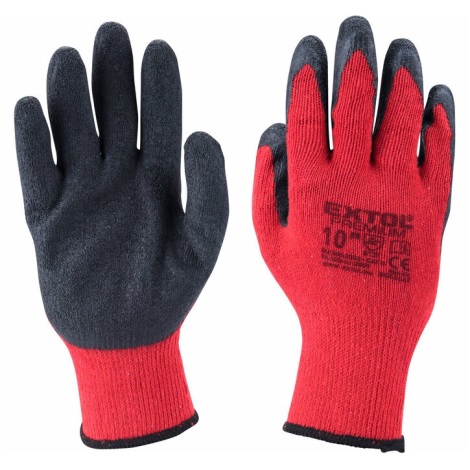 Extol Premium - Pracovní rukavice velikost 10" červená/šedá