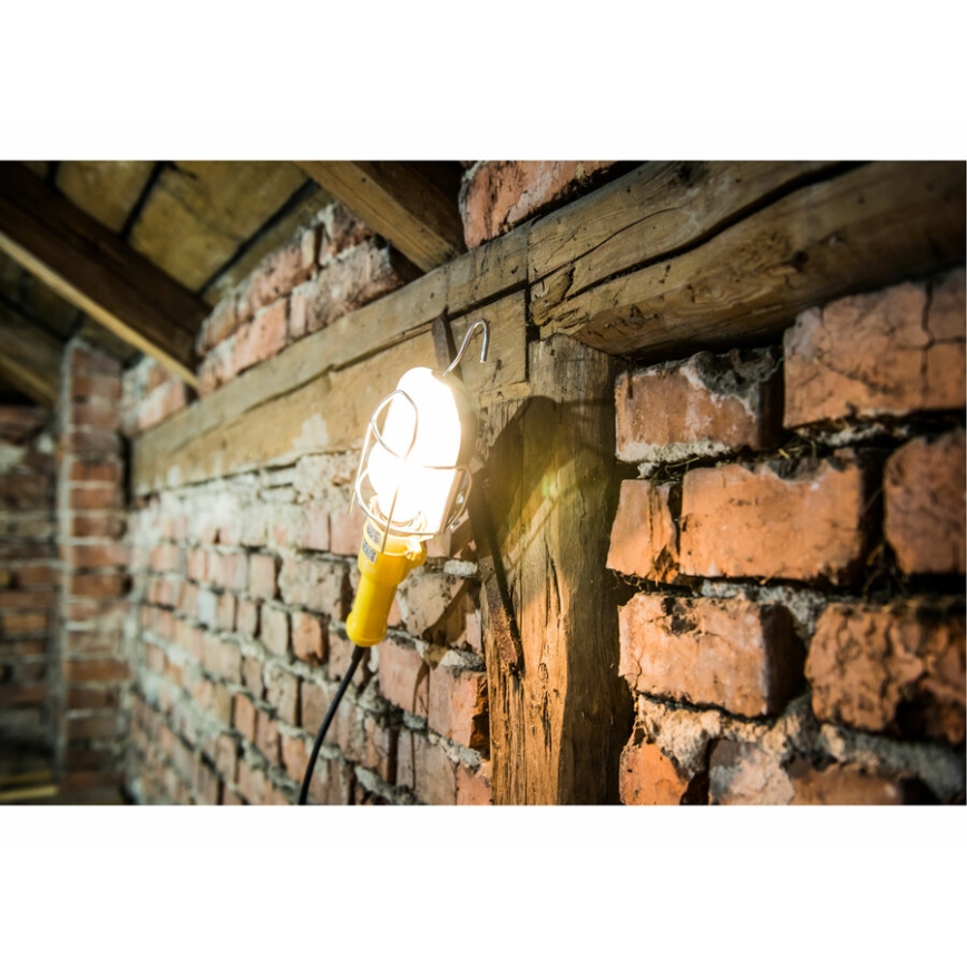 Extol - Přenosná lampa se svorkou 1xE27/60W/230V