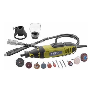 Extol - Přímá bruska s ohebným nástavcem 135W/230V