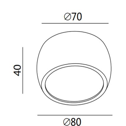 Fabas 3428/71/102 - LED Bodové svítidlo VASTO LED/7W/230V