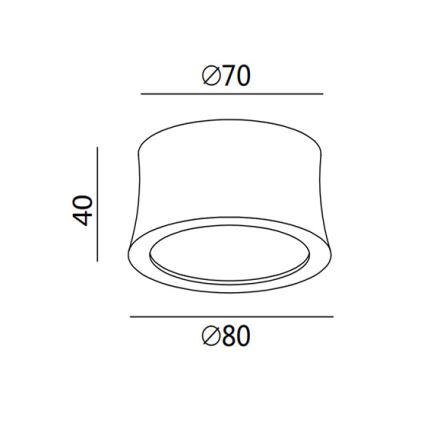 Fabas 3440/71/102 - LED Bodové svítidlo PONZA LED/7W/230V