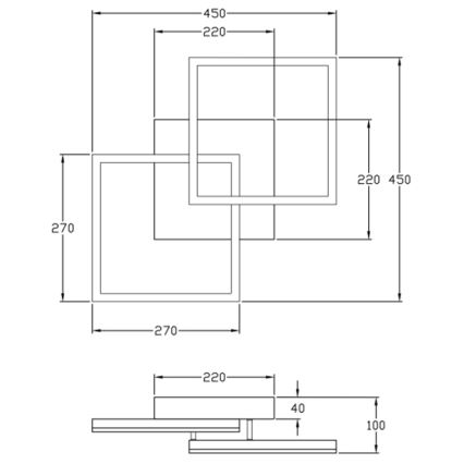 Fabas Luce 3394-29-102 - LED Stmívatelné stropní svítidlo BARD LED/39W/230V 4000K bílá