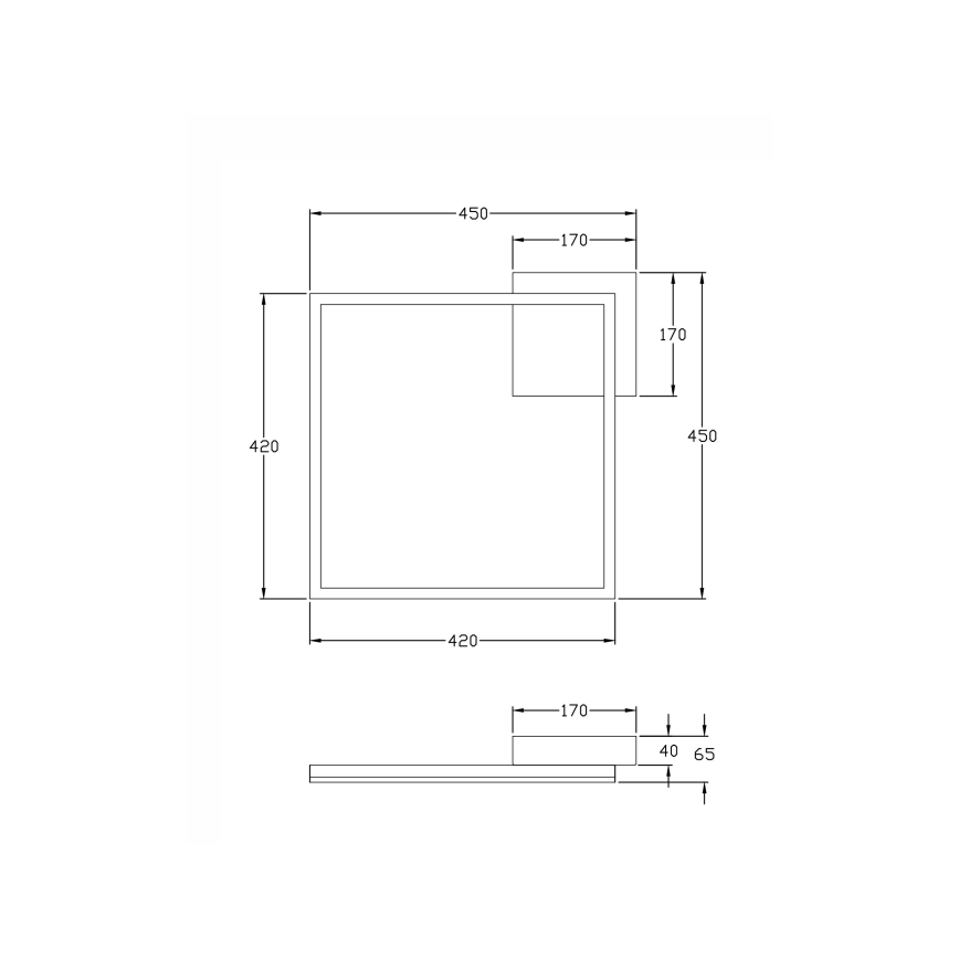 Fabas Luce 3394-61-282 - LED Stmívatelné stropní svítidlo BARD LED/39W/230V 3000K antracit