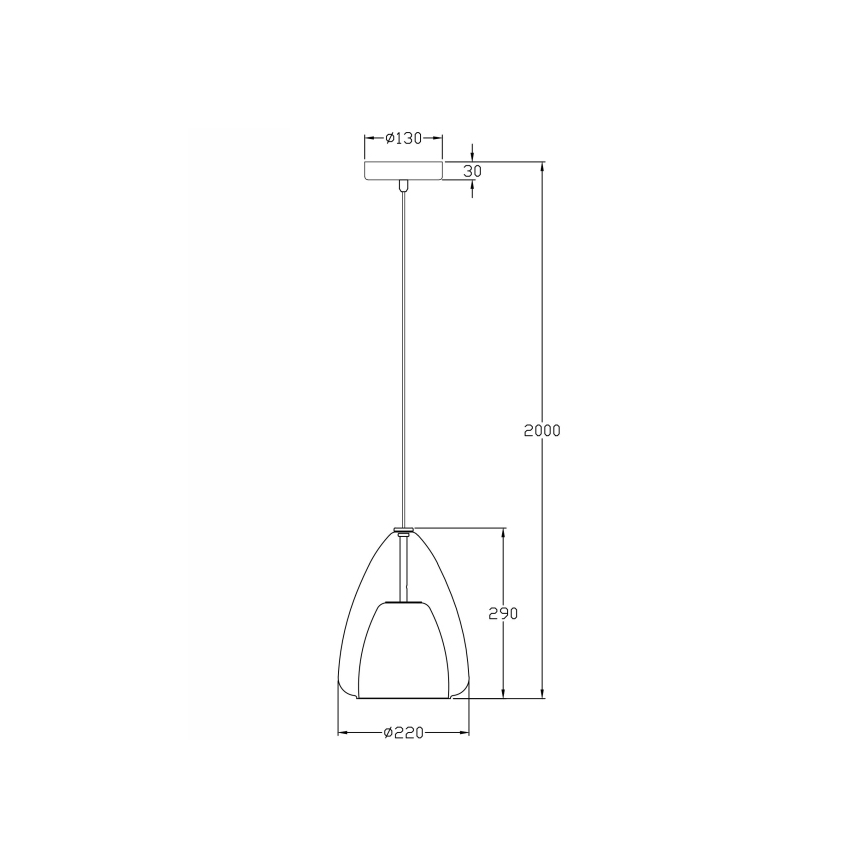 Fabas Luce 3673-40-125 - Lustr na lanku BRITTON 1xE27/40W/230V zlatá
