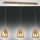 Fabas Luce 3673-48-125 - Lustr na lanku BRITTON 3xE27/40W/230V zlatá