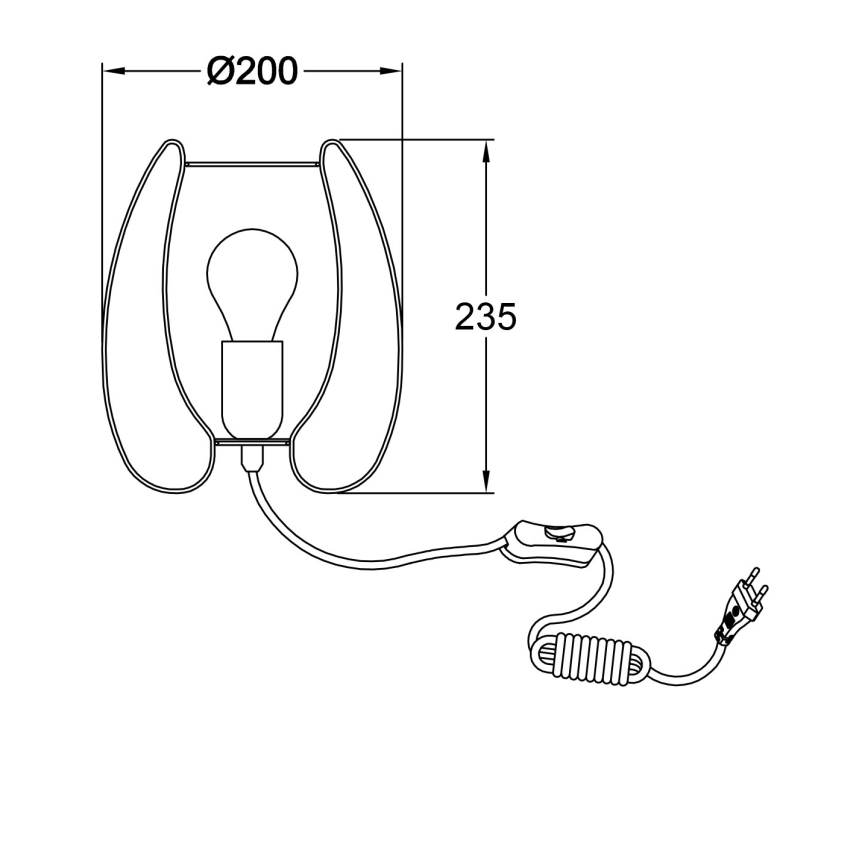 Fabas Luce 3677-34-101 - Stolní lampa CAMP 1xE27/40W/230V černá