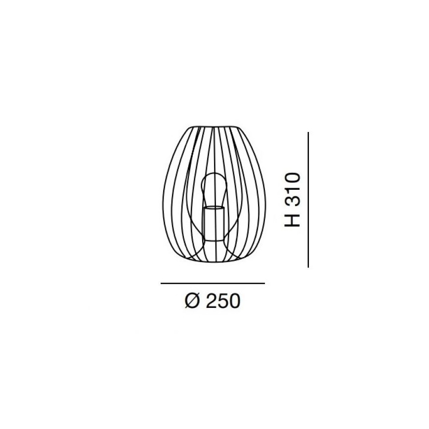 Fabas Luce 3677-34-102 - Stolní lampa CAMP 1xE27/40W/230V bílá