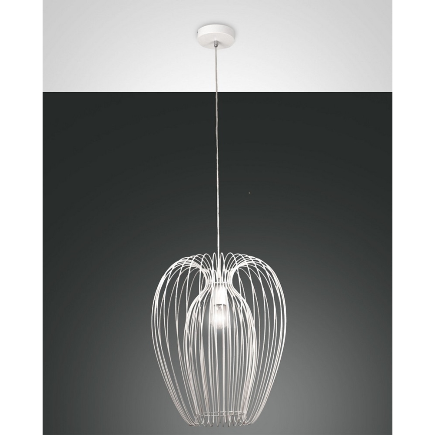 Fabas Luce 3677-45-102 - Lustr na lanku CAMP 1xE27/40W/230V bílá
