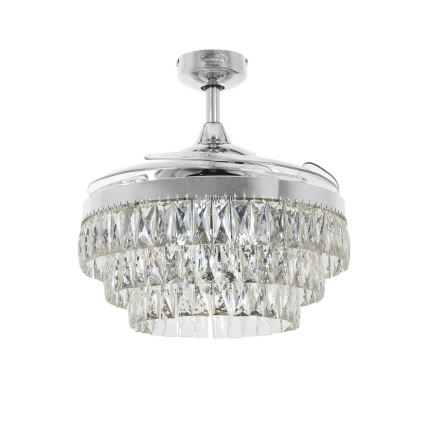 FANAWAY 212923 - LED Stropní ventilátor VEIL 6xE14/4,5W/230V lesklý chrom + dálkové ovládání