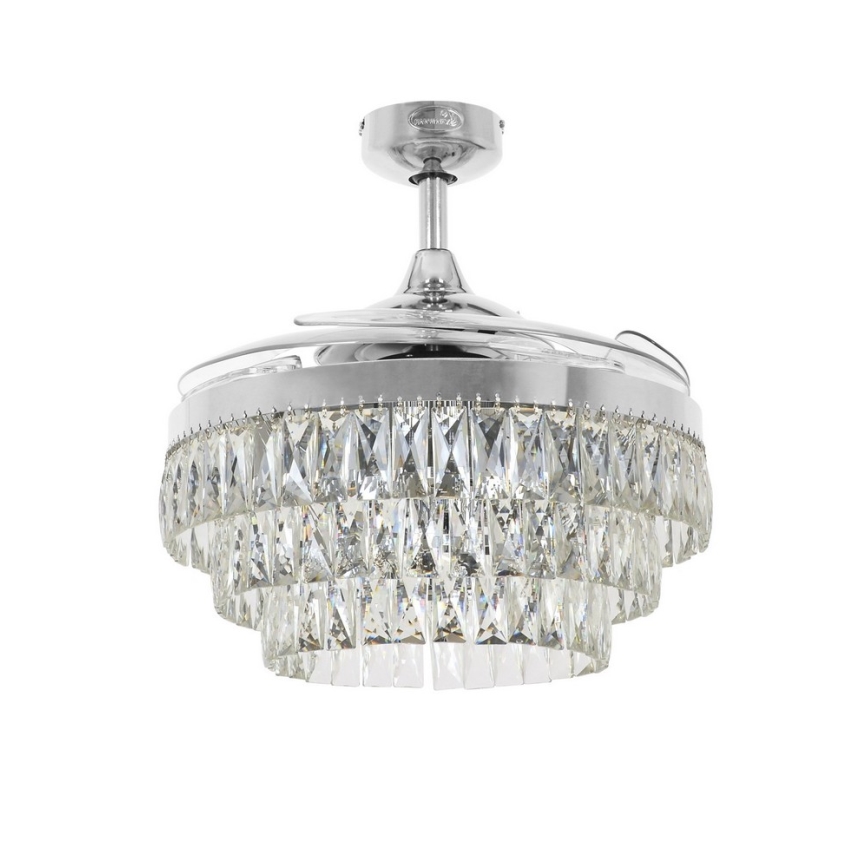 FANAWAY 212923 - LED Stropní ventilátor VEIL 6xE14/4,5W/230V lesklý chrom + dálkové ovládání