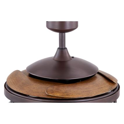 FANAWAY 212925 - LED Stropní ventilátor CLASSIC 3xE27/4W/230V hnědá + dálkové ovládání