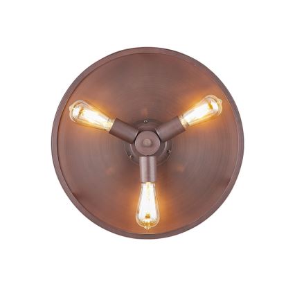 FANAWAY 212925 - LED Stropní ventilátor CLASSIC 3xE27/4W/230V hnědá + dálkové ovládání