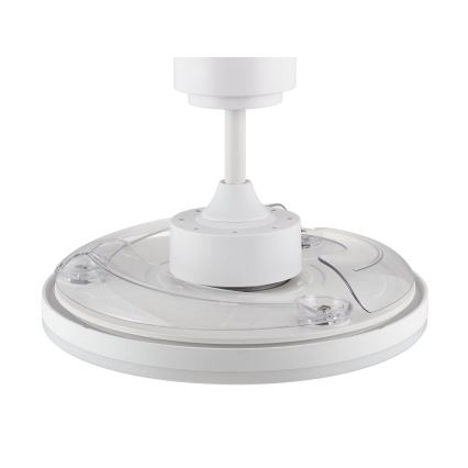 FANAWAY 21612949 - LED Stmívatelný stropní ventilátor STROLL LED/30W/230V 2700/3500/5000K pr. 106 cm bílá/čirá + dálkové ovládání