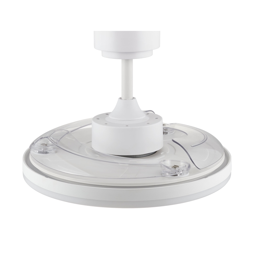 FANAWAY 21612949 - LED Stmívatelný stropní ventilátor STROLL LED/30W/230V 2700/3500/5000K pr. 106 cm bílá/čirá + dálkové ovládání