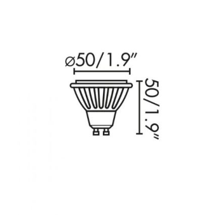 Faro 17316 - LED Žárovka GU10/8W/230V 2700K