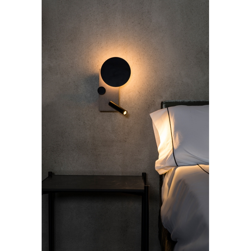 FARO 20066 - LED Stmívatelná nástěnná lampička KLEE LED/10W/230V + LED/3W levá